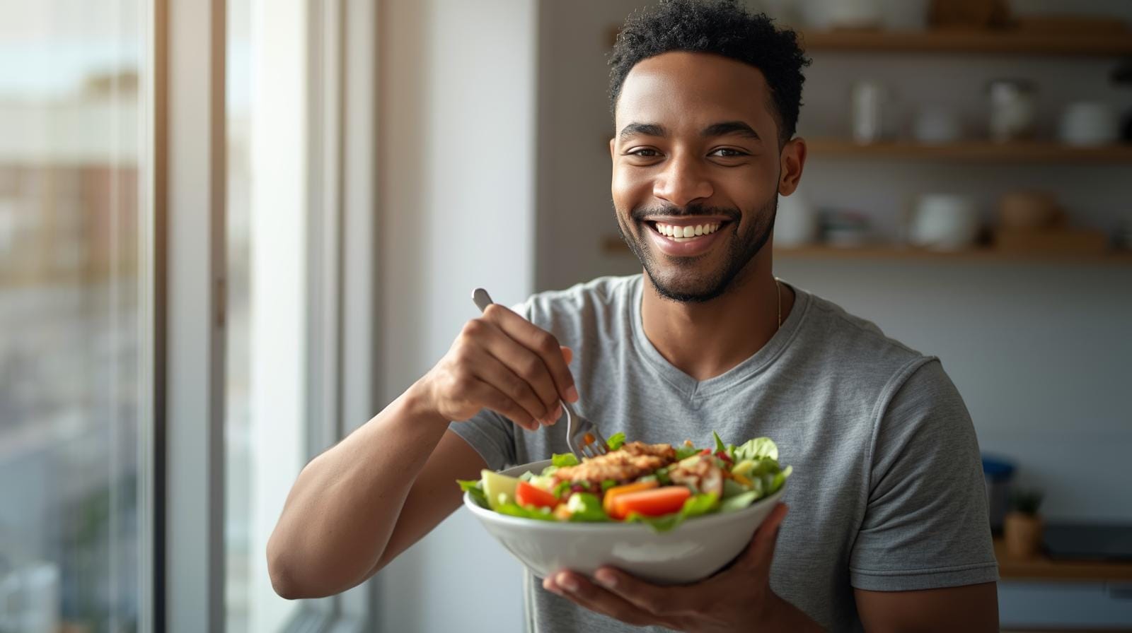 A person focusing on Health and Nutrition