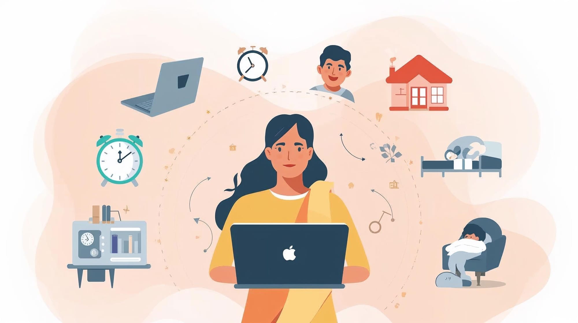 Infographic showing stress factors affecting Indian women aged 35–45.